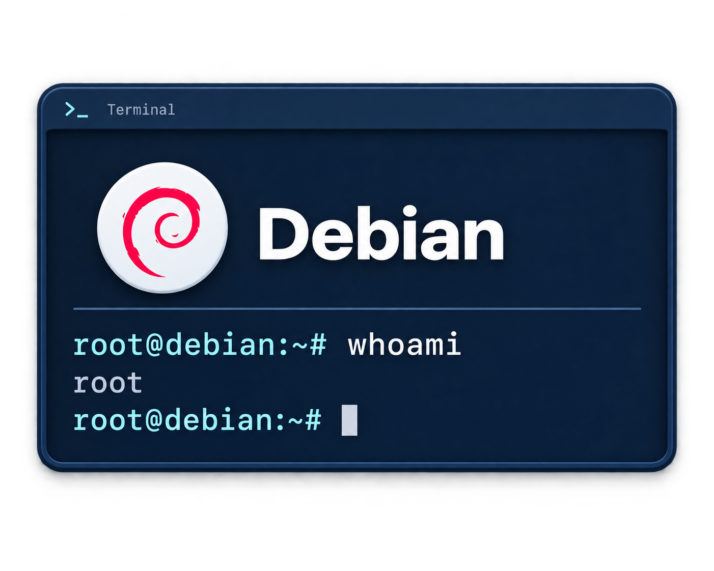 Debian VPS console with full root access