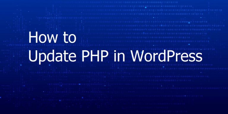 how to update php in wordpress