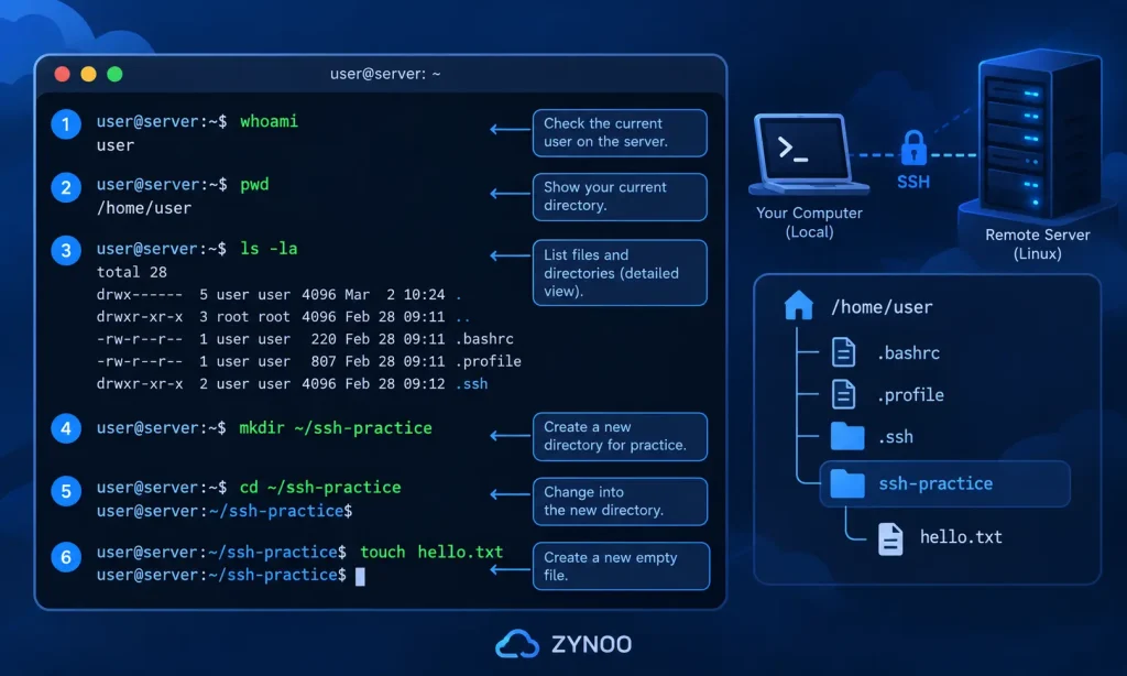 ZYNOO SSH-commando’s