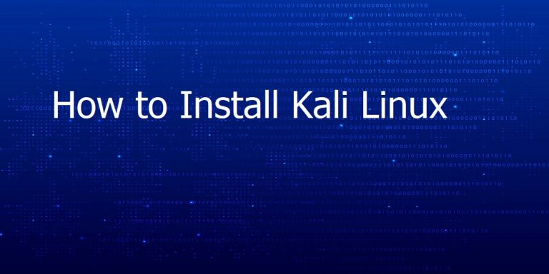 how to install kali linux