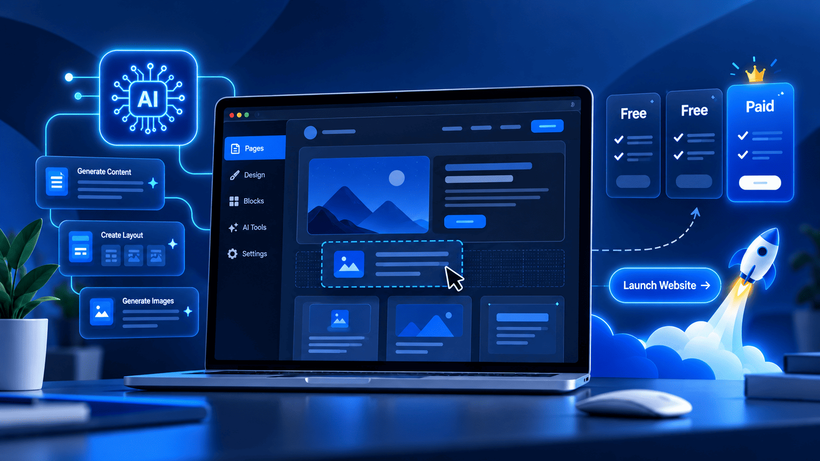 build a WordPress website with AI
